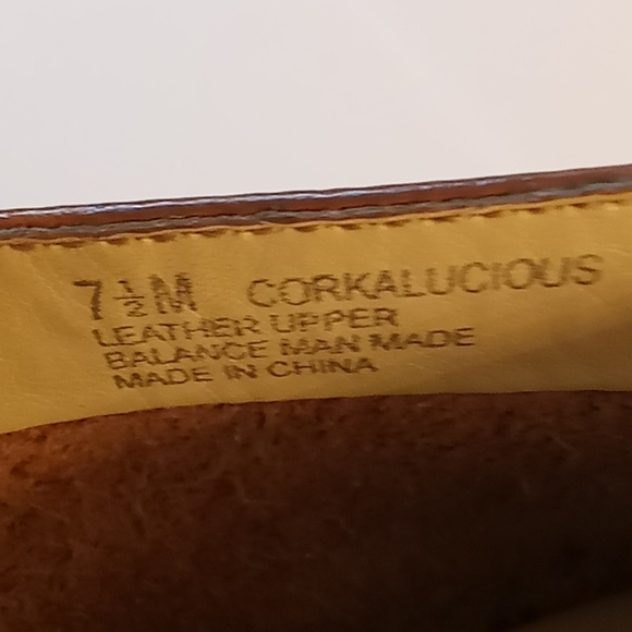 What's what Aerosoles Summer Sz 7 1/2 M Tan Color see pictures cork shoes #147 - Picture 5 of 6
